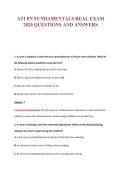 ATI PN FUNDAMENTALS REAL EXAM&NewLine;2026 QUESTIONS AND ANSWERS