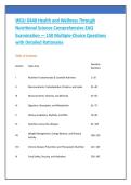 WGU D440 Health and Wellness Through &NewLine;Nutritional Science Comprehensive EAQ &NewLine;Examination &mdash; 150 Multiple-Choice Questions &NewLine;with Detailed Rationales
