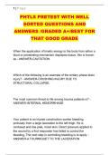 PHTLS PRETEST WITH WELL &NewLine;SORTED QUESTIONS AND &NewLine;ANSWERS &sol;GRADED A&plus;&sol;BEST FOR &NewLine;THAT GOOD GRADE