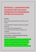 BIO 250 Exam 1 &mdash; Comprehensive Practice &NewLine;Exam Questions with Correct Answers &NewLine;&lpar;VerifiedAnswers&rpar; Plus Detailed Rationales &NewLine;2026 Q&A Instant Download PDF 