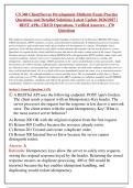 SNHU CS 340 Client&sol;Server Development Midterm Exam Prep 2026&sol;2027&colon; 170 Verified REST API & CRUD Questions and Solutions&NewLine;