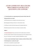 ATI RN COMMUNITY HEALTH 2026&NewLine;PROCTORED EXAM PRACTICE&NewLine;QUESTIONS AND ANSWERS