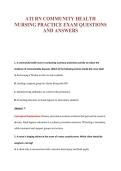 ATI RN COMMUNITY HEALTH&NewLine;NURSING PRACTICE EXAM QUESTIONS&NewLine;AND ANSWERS