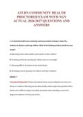COMMUNITY HEALTH EXAM Bundle &vert; 2027 Update with complete solutions&period;