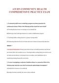 ATI RN COMMUNITY HEALTH&NewLine;COMPREHENSIVE PRACTICE EXAM