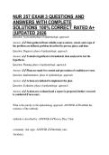 NUR 257 EXAM 3 QUESTIONS AND ANSWERS WITH COMPLETE SOLUTIONS 100&percnt; CORRECT RATED A&plus; &vert;&vert;UPDATED 2026