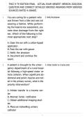 TNCC 9 TH EDITION FINAL ACTUAL EXAM NEWEST VERSION 2026&sol;2026 &NewLine;QUESTION AND CORRECT DETAILED VERIFIED ANSWERS FROM VERIFIED &NewLine;SOURCES RATED A GRADE&period; 
