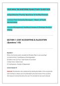 LSUS MHA 706 Midterm Exam Prep 2026&sol;2027 &vert; Louisiana State University Shreveport &vert; Practice Questions & Answer Key &vert; Financial Management&comma; Healthcare Systems & Strategic Decision-Making