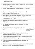 VADETS FINAL EXAM WITH WELL &NewLine;SORTED QUESTIONS AND &NewLine;ANSWERS &sol;GRADED A&plus;&sol;BEST FOR &NewLine;THAT GOOD GRADE