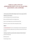 INDIANA QMA INSULIN&NewLine;ADMINISTRATION ACTUAL EXAM 2026&NewLine;QUESTIONS AND ANSWERS