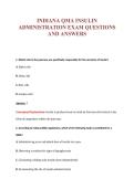 INDIANA QMA INSULIN&NewLine;ADMINISTRATION EXAM QUESTIONS&NewLine;AND ANSWERS