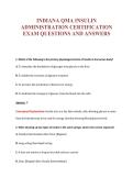 INDIANA QMA INSULIN&NewLine;ADMINISTRATION CERTIFICATION&NewLine;EXAM QUESTIONS AND ANSWERS