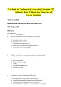 Test Bank for Fundamental Accounting Principles&comma; 25th Edition by John Wild and Ken Shaw&comma; Kermit Larson Complete