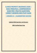 ILLINOIS PROPERTY INSURANCE EXAM &ndash; BASIC PRINCIPLES &vert; COMPREHENSIVE EXAM PREP&comma; PRACTICE QUESTIONS&comma; CORRECT ANSWERS AND STUDY GUIDE