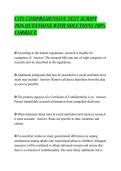 CITI COMPREHENSIVE TEST SCRIPT&NewLine;2026 QUESTIONS WITH SOLUTIONS 100&percnt;&NewLine;CORRECT&period;