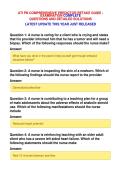 ATI PN COMPREHENSIVE PREDICTOR RETAKE GUIDE &NewLine;EXAMINATION COMPLETE&NewLine;QUESTIONS AND DETAILED SOLUTIONS&NewLine;LATEST UPDATE THIS YEAR JUST RELEASED