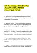 CITI PRACTICE EXAMINATION 2026&NewLine;QUESTIONS WITH ANSWERS&NewLine;GUARANTEED TO PASS&period;