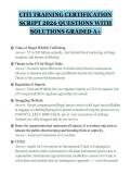 CITI TRAINING CERTIFICATION&NewLine;SCRIPT 2026 QUESTIONS WITH&NewLine;SOLUTIONS GRADED A&plus;