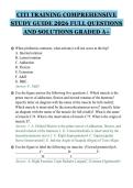 CITI TRAINING COMPREHENSIVE&NewLine;STUDY GUIDE 2026 FULL QUESTIONS&NewLine;AND SOLUTIONS GRADED A&plus;&NewLine;