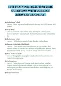 CITI TRAINING FINAL TEST 2026&NewLine;QUESTIONS WITH CORRECT&NewLine;ANSWERS GRADED A&plus;