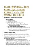 2026&sol;2027 ELITE AQA A-Level History &lpar;1C&rpar; The Tudors Test Bank & Revision Guide &vert; S-Tier Grandmaster Edition