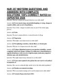 NUR 257 MIDTERM QUESTIONS AND ANSWERS WITH COMPLETE SOLUTIONS 100&percnt; CORRECT RATED A&plus; &vert;&vert;UPDATED 2026