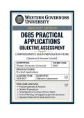 WGU D685 Practical Applications Objective Assessment &vert; Questions & Answers 2026&sol;2027