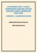LIFE INSURANCE EXAM &ndash; ILLINOIS &vert; COMPREHENSIVE EXAM PREP&comma; PRACTICE QUESTIONS&comma; CORRECT ANSWERS AND STUDY GUIDE