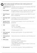ANCC Cardiac-Vascular Certification Exam &sol; Review Question Set 1 &sol; Score 100&percnt; &sol; 2026 Update&NewLine;&NewLine;