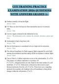 CITI TRAINING PRACTICE&NewLine;EXAMINATION 2026 QUESTIONS&NewLine;WITH ANSWERS GRADED A&plus;&NewLine;