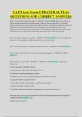 CA PT Law Exam UPDATED ACTUAL &NewLine;QUESTIONS AND CORRECT ANSWERS