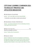 CITP EXAM 1 LEARNING COMPANION 2026&NewLine;TECHNOLOGY PRINCIPLES AND&NewLine;APPLICATION BREAKDOWN&NewLine;