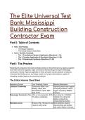 S-TIER TEST BANK&colon; Mississippi Building Construction Contractor Exam &vert; 2026&sol;2027 Ultimate Prep Guide & Legal Axioms