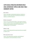 CITP EXAM 2 PRACTICE REVISION PACK&NewLine;2026 ADVANCED TOPICS AND HIGH YIELD&NewLine;SUMMARY NOTES&NewLine;