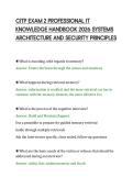 CITP EXAM 2 PROFESSIONAL IT&NewLine;KNOWLEDGE HANDBOOK 2026 SYSTEMS&NewLine;ARCHITECTURE AND SECURITY PRINCIPLES