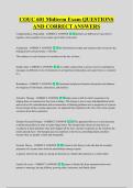 COUC 601 Midterm Exam QUESTIONS &NewLine;AND CORRECT ANSWERS