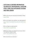 CITP EXAM 5 CERTIFIED INFORMATION&NewLine;TECHNOLOGY PROFESSIONAL CAPSTONE&NewLine;STUDY GUIDE 2026 INTEGRATED SYSTEMS&NewLine;AND FINAL REVIEW