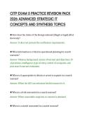 CITP EXAM 5 PRACTICE REVISION PACK&NewLine;2026 ADVANCED STRATEGIC IT&NewLine;CONCEPTS AND SYNTHESIS TOPICS&NewLine;