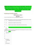 NRNP 6645 Midterm Exam &sol; NRNP 6645N Midterm Exam Walden University &lpar;Latest 2022-2023&rpar;&colon; 100&percnt; Verified Actual Questions and Answers Test Bank Study Guide &lpar;Psychotherapy with Multiple Modalities&rpar;