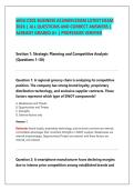 WGU C201 Business Acumen Exam Prep 2026&sol;2027 &vert; Practice Questions & Answer Key &vert; Financial&comma; Marketing&comma; Operations & Management Review &vert; Latest Update