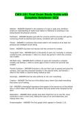CWV-101 Final Exam Study Guide with Complete Solutions- GCU
