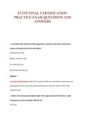 EVITP FINAL CERTIFICATION&NewLine;PRACTICE EXAM QUESTIONS AND&NewLine;ANSWERS