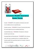 ARKANSAS HEALTH INSURANCE EXAM COMPLETE PACKAGE DEAL