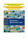 Dynamic Business Law&comma; 6th Edition by Kubasek&colon; Comprehensive Test Bank &vert; Complete Practice Questions & Answers&semi; Exam Preparation Resource