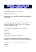 NAB EXAM &ndash; OPERATIONS WITH CORRECT ANSWERS 100&percnt;