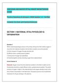 AWHONN Advanced Fetal Heart Monitoring Exam 2026&sol;2027 &vert; Practice Questions & Verified Answers &vert; Complete Test Bank &vert; Detailed Rationales &vert; Latest Update &vert; Graded A&plus;