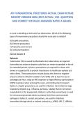ATI FUNDAMENTAL PROCTORED ACTUAL EXAM RETAKE NEWEST VERSION 2026-2027 ACTUAL 230 &plus;QUESTION AND CORRECT DETAILED ANSWERS RATED A GRADE&period;2026&sol;2027 FREQUENTLY MOST TESTED Q&A FROM PAST PAPERS &ndash; MOST EXPECTED IN EXAM &ndash; MUST KNOW BEFORE EXAM&NewLine;
