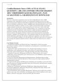 Certified Bariatric Nurse &lpar;CBN&rpar; ACTUAL EXAM &lbrack; &NewLine;QUESTION 1- 200&rsqb; AND ANSWERS UPDATED 2026&sol;2027&vert; &NewLine;100&percnt; VERIFIED&vert;DETAILED RATIONALES &ndash;PASS &NewLine;GUARANTEED A&plus; GRADED &vert;INSTANT DOWNLOAD 