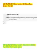 AHIP Healthcare 101 2026 Medicare Course &vert; Complete Section Q&A with Correct Answers &vert; Pass with 100&percnt; Guarantee