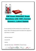FNP Exam 2026&sol;2027 &ndash; 600&plus; Questions & Correct Answers &vert; Pediatrics&comma; Women&rsquo;s Health&comma; Pharmacology&comma; Cardiology&comma; Geriatrics & Primary Care